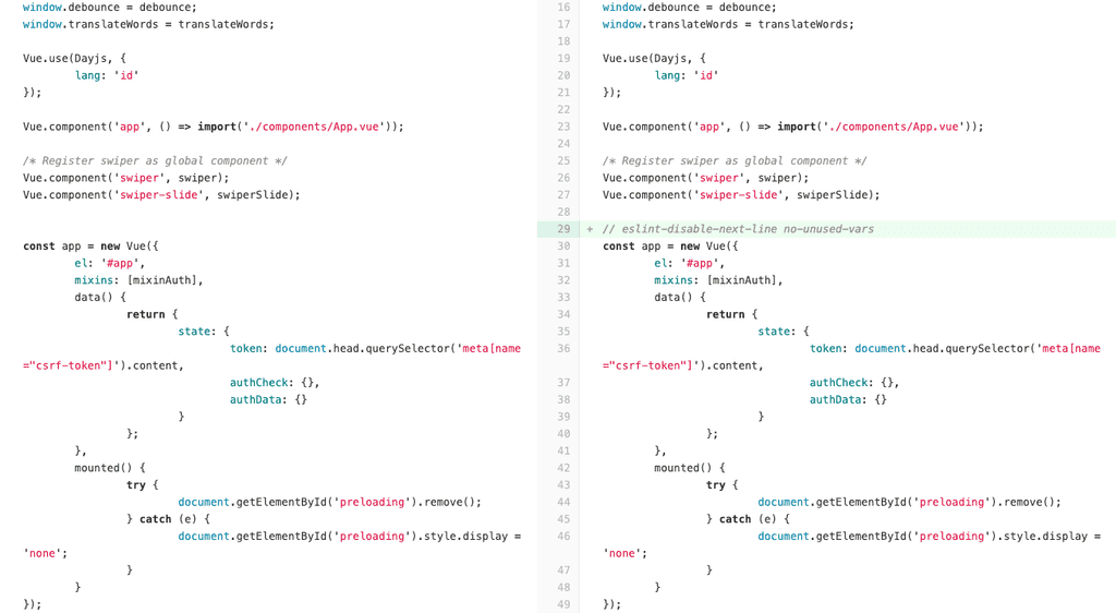 Tabs with Gitlab Code Review